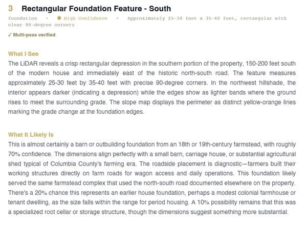 Detailed Finding Narratives